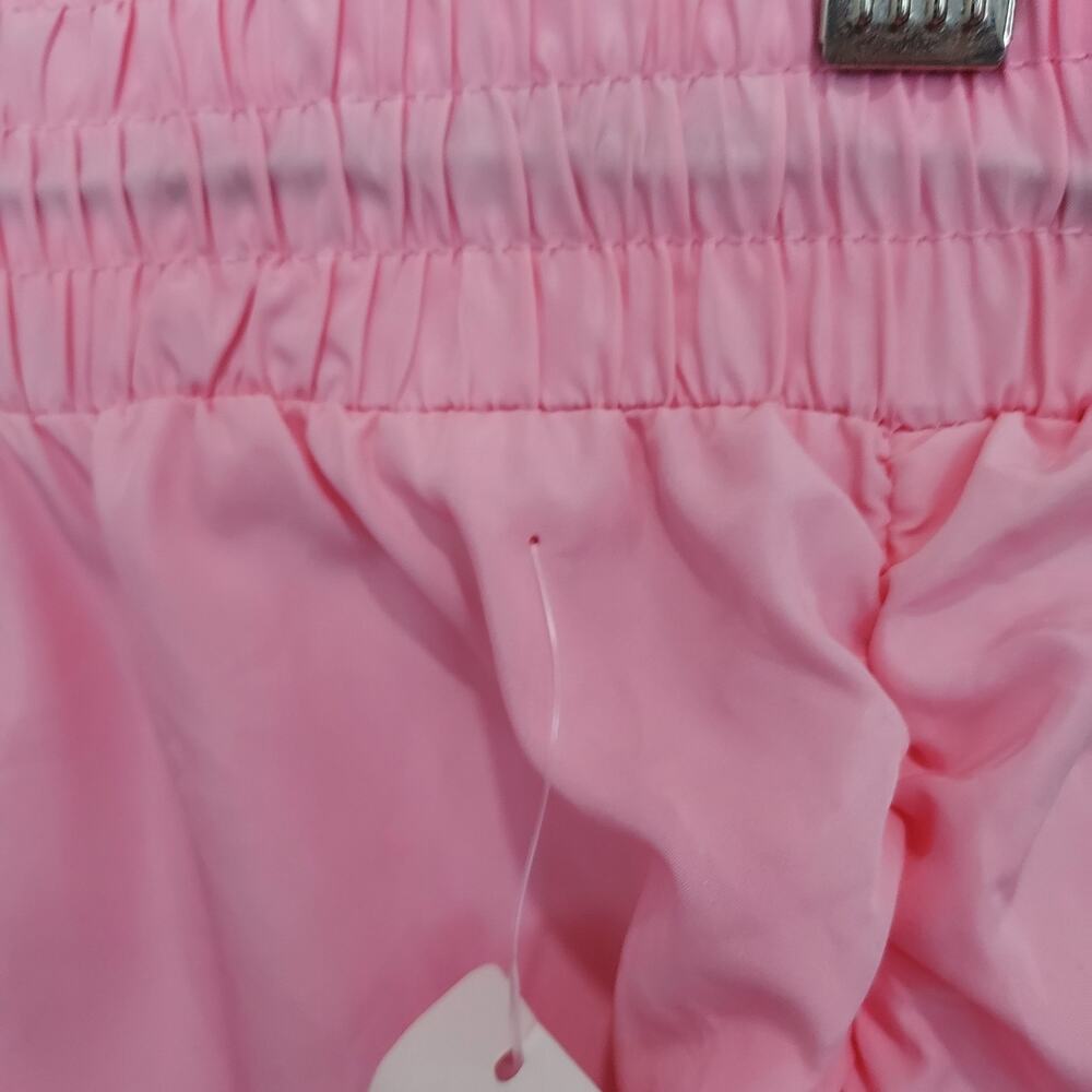 NEW Hot & Delicious Bubble Gum Pink Nylon Pull-On Jogger Pants Size M - Picture 9 of 13
